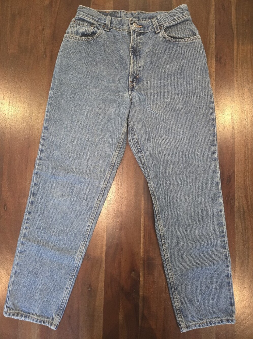 Vintage Levi's 550 High Waisted Mom Jeans Tapered Leg 10 MIS S Medium Wash